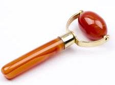 RED AGATE FACIAL ROLLER