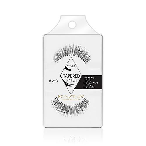 Professional Band Lashes - "Natural-Glamour" Style  Hand-woven from 100% Human Hair - for Natural Look and Feel   Tapered Ends - for Seamless Blending with your Natural lashes Moderate to Full Length and Volume Recommended for Large or Round Eyes Adds a Touch of Glamour - With or Without Make-up! Black