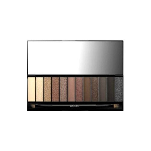Cailyn Eye shadow pallette 12 Shades  Highly pigmented  Flatters all eye colors and skin tones Contour - Define - Highlight Minimal to Dramatic effect Velvety soft to Metallic shades Sleek case - double ended brush - mirror