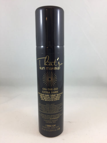 Intensive Dark Spray Tanning Ideal for Dancers, Body builders, and Makeup artists Immediate, Extra Golden, Tanning effect for the Entire Body Collagen and Elastin Booster Highly Moisturizing  Instant effect (may be removed with soap and water).  Lasting tan develops after 1 hour Lasts for 5-6 days