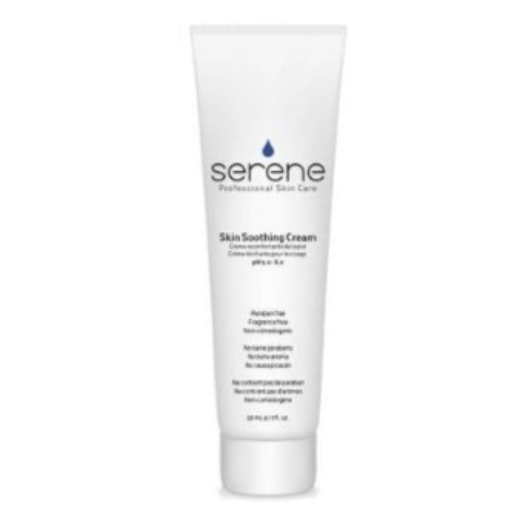 SERENE SKIN SOOTHING CREAM (pH 5.0 – 5.5): moisturizing cream with power of avocado oil and vitamin K for hydration and reducing redness and inflammation. 30 ml